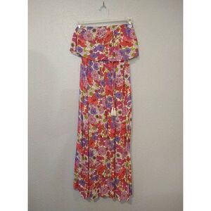 Jopna floral print strapless dress size small